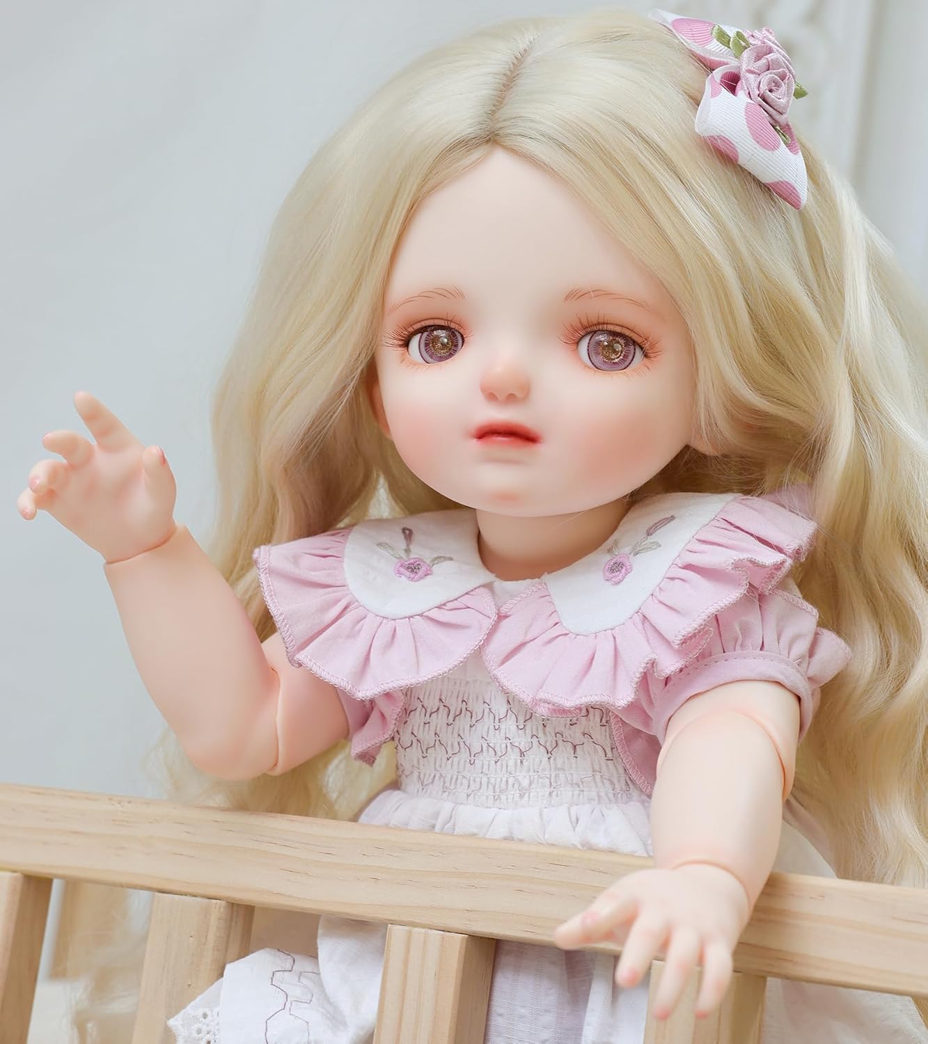 Cloveray Muñecas BJD, muñeca articulada escala 1\/4 con 15 articula...