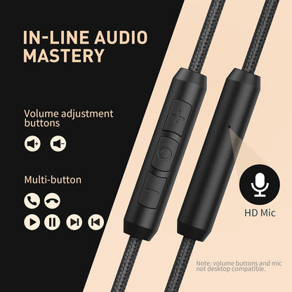 AILIHEN C90 Auriculares con Cable con Micrófono y Control de Volume...