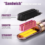Go Brush Pro 2026, cepillo alisador de cabello inalámbrico, iónico...