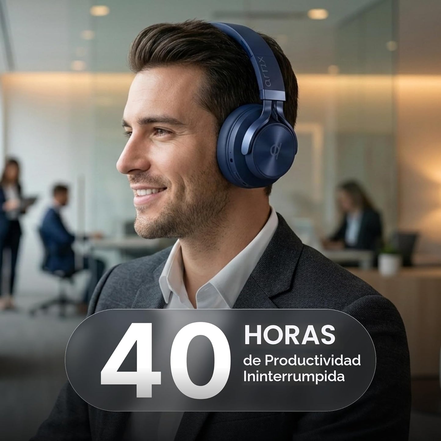 ARTIX CL750 Wireless Headphones Over Ear, 40 Hours Playtime and 3 E...