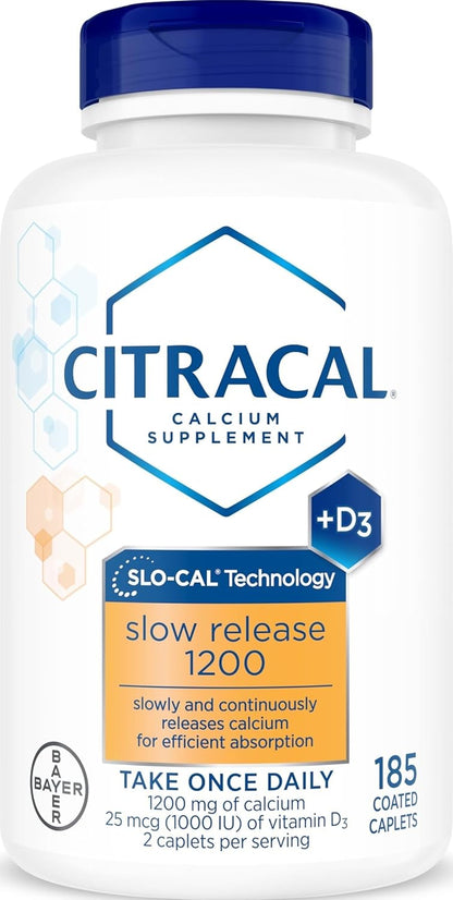 Citracal Liberación Lenta - Calcio 1200 mg con Vitamina D3, Magnesi...