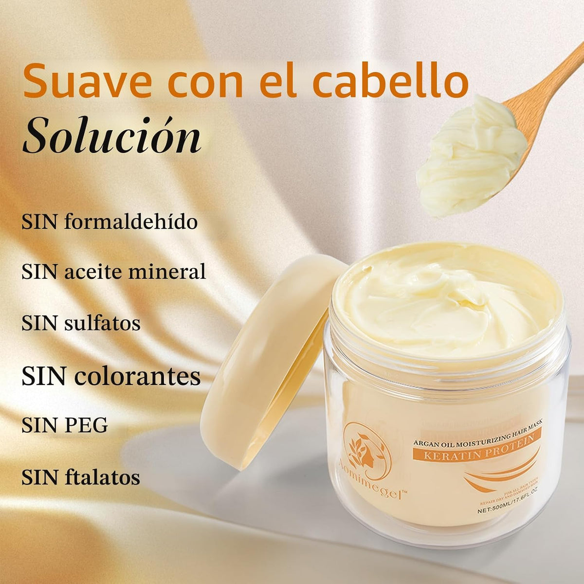 Aomimegel Máscara de Cabello de Colágeno, Máscara de Aceite de Argá...