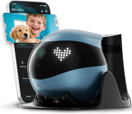 Enabot EBO Air 2 FamilyBot - Robot de cámara de seguridad para inte...