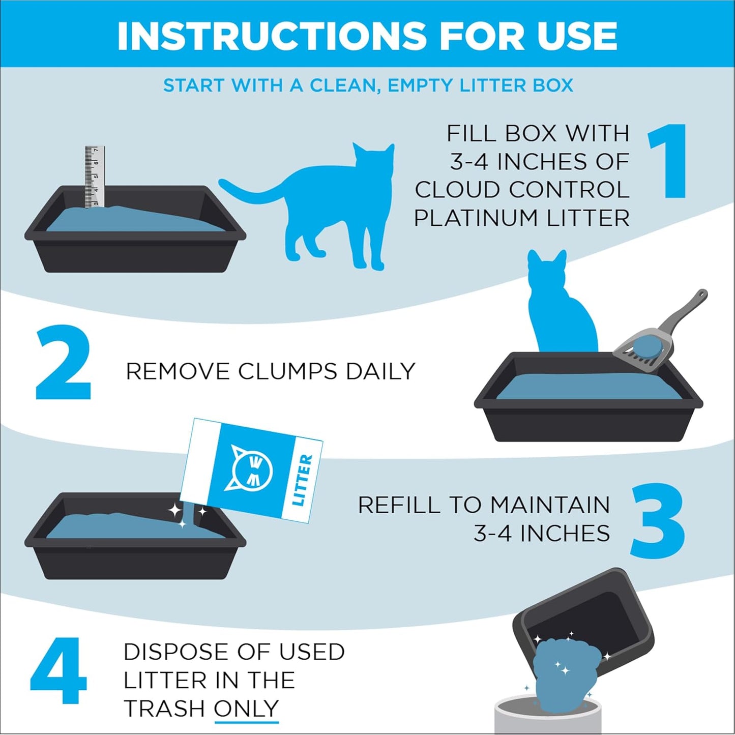 ARM &amp; Hammer Cloud Control Platinum Arena para gatos, arena agl...