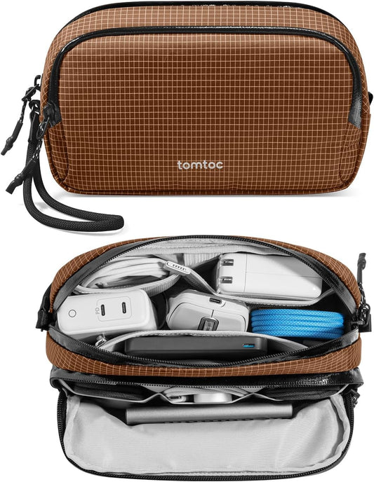 tomtoc Estuche organizador de viaje para electrónicos, resistente a...