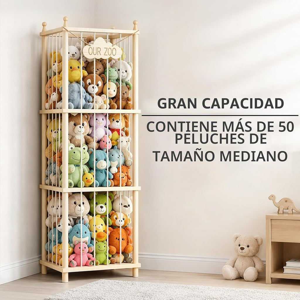 MIRCNY Almacenamiento de animales de peluche, torre organizadora de...
