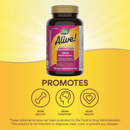 Nature's Way Alive! Vitaminas para mujeres 50 Plus, multivitamí...