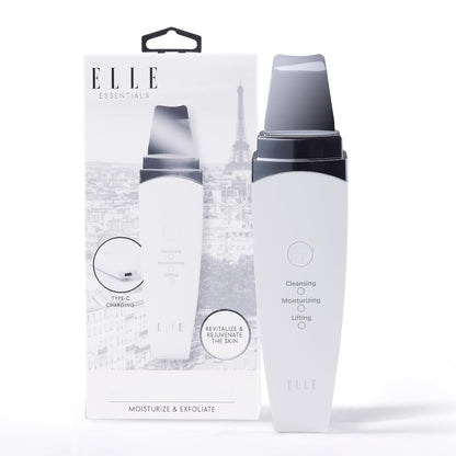Elle - Espátula exfoliante ultrasónica para la piel, limpieza profu...