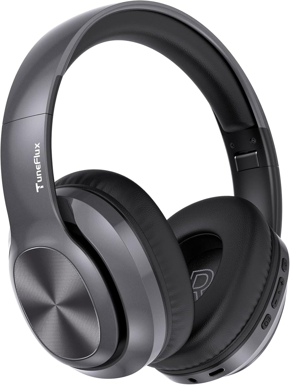 TuneFlux Auriculares inalámbricos Bluetooth sobre la oreja, tiempo...