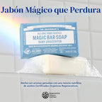 Dr. Bronner's Pure-Castile - Jabón en barra, bebé sin perfume,...