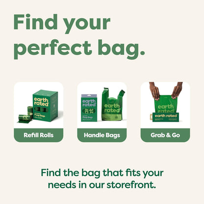 Earth Rated - Bolsas para excremento de perro, bolsas extra gruesas...