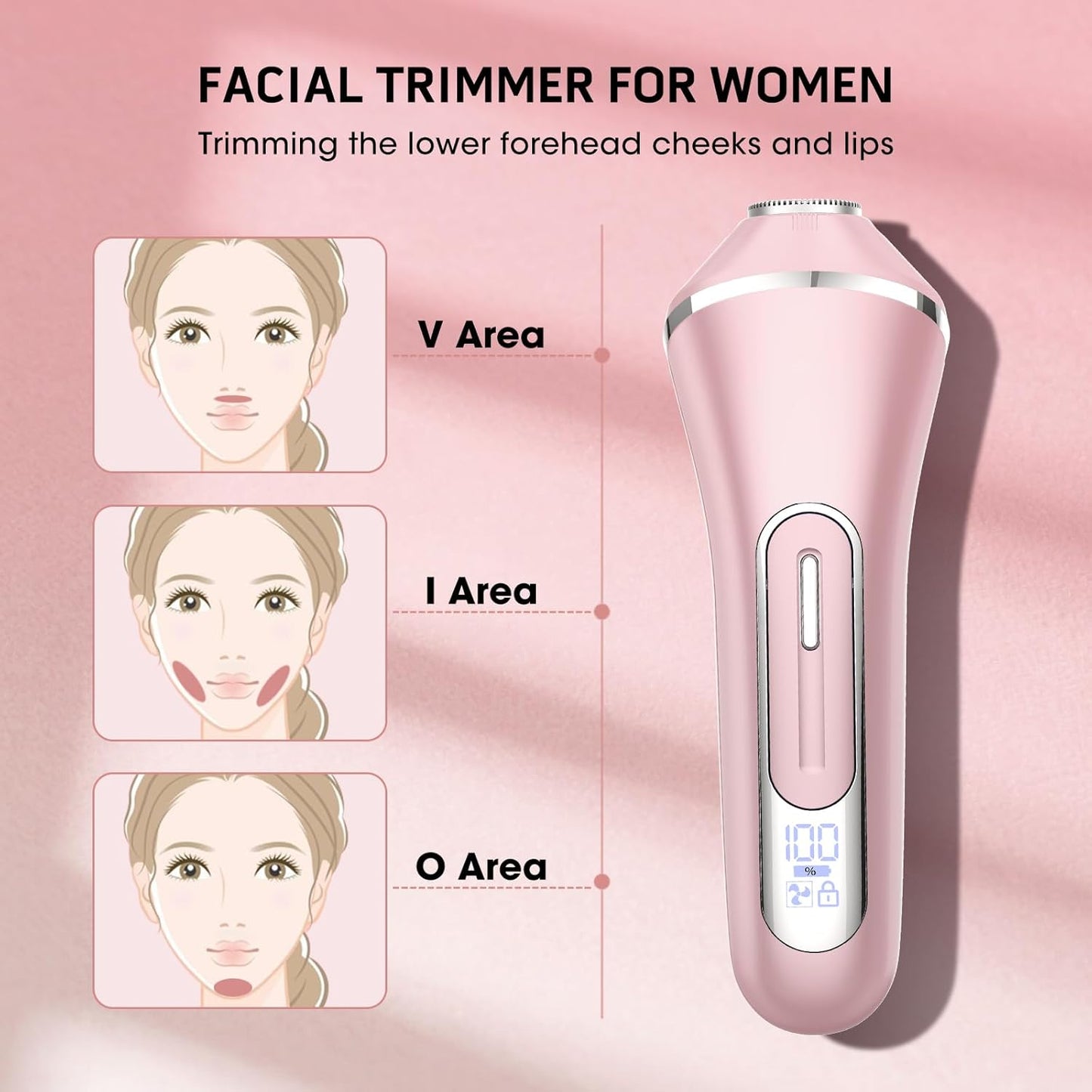 Afeitadoras eléctricas para mujer, kit de depilación 7 en 1 con dep...