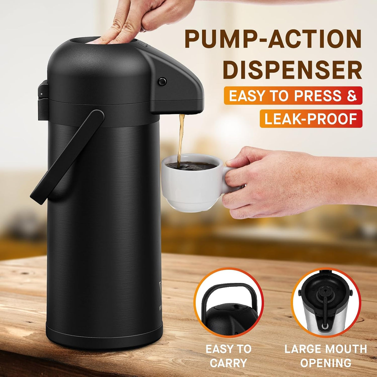 Airpot - Jarra de café para mantener el calor, dispensador de café...