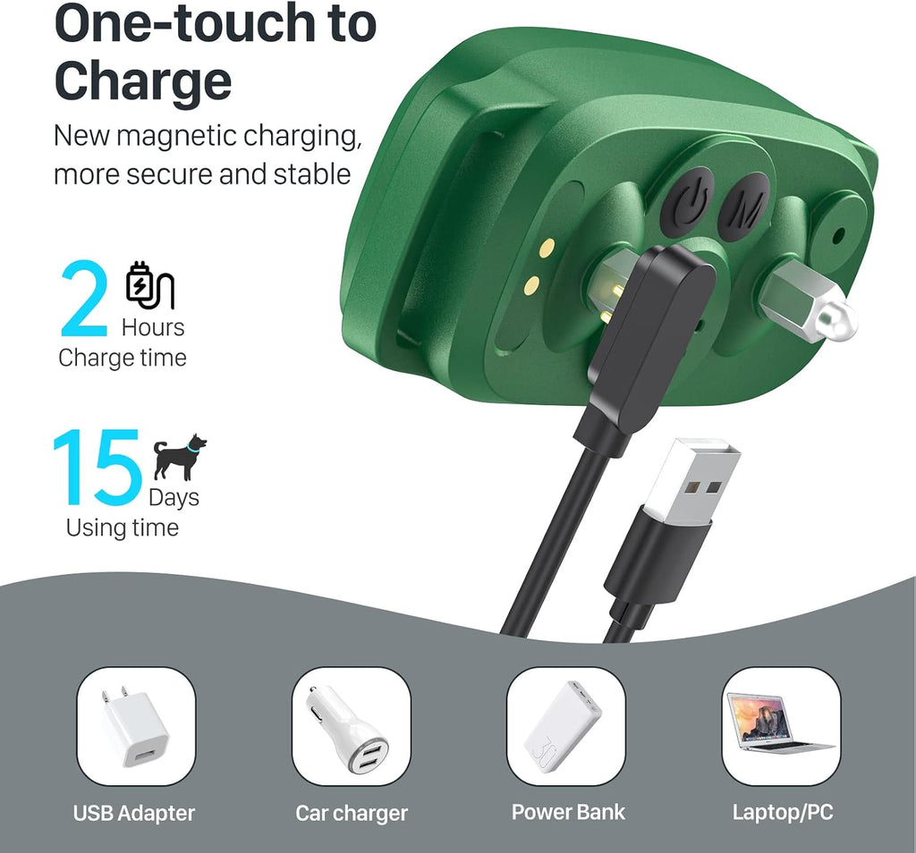 FAFAFROG - Collar antiladridos para perros, collar recargable antil...