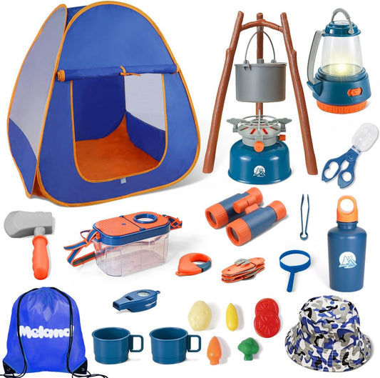 Meland Juego de camping para niños con tienda de campaña, juguete d...