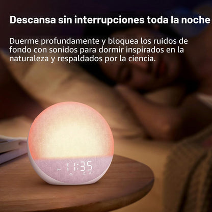Odokee Reloj despertador Sunrise Máquina de ruido blanco: luz natur...