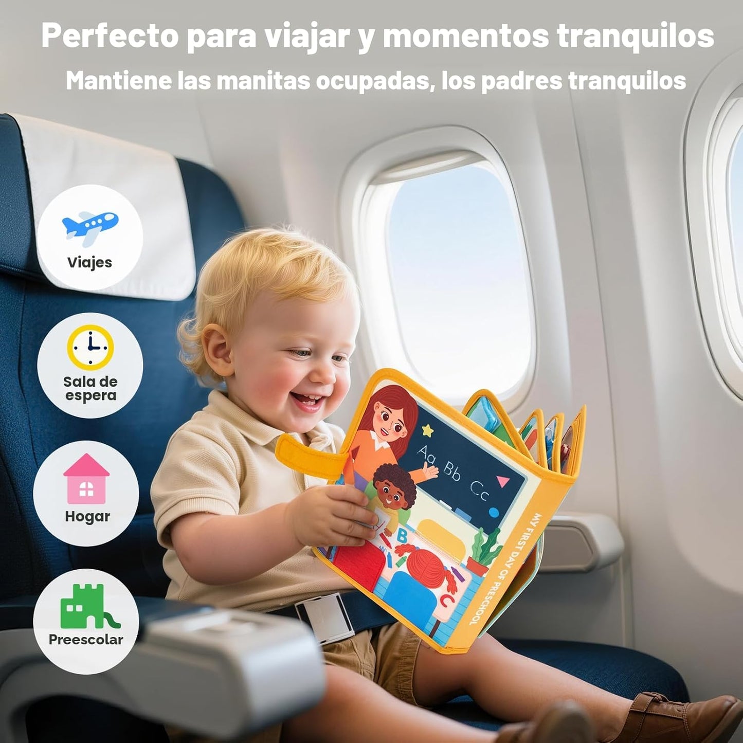hahaland Busy Book Actividades de aprendizaje preescolar - Regalos...