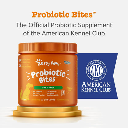 Zesty Paws Probióticos para perros - Enzimas digestivas para la flo...