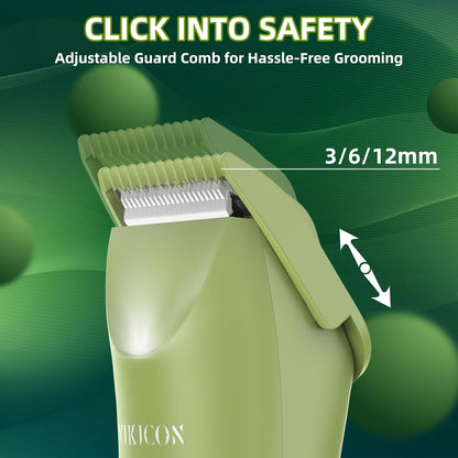 VIKICON Recortadora íntima para hombres, recortadora impermeable pa...