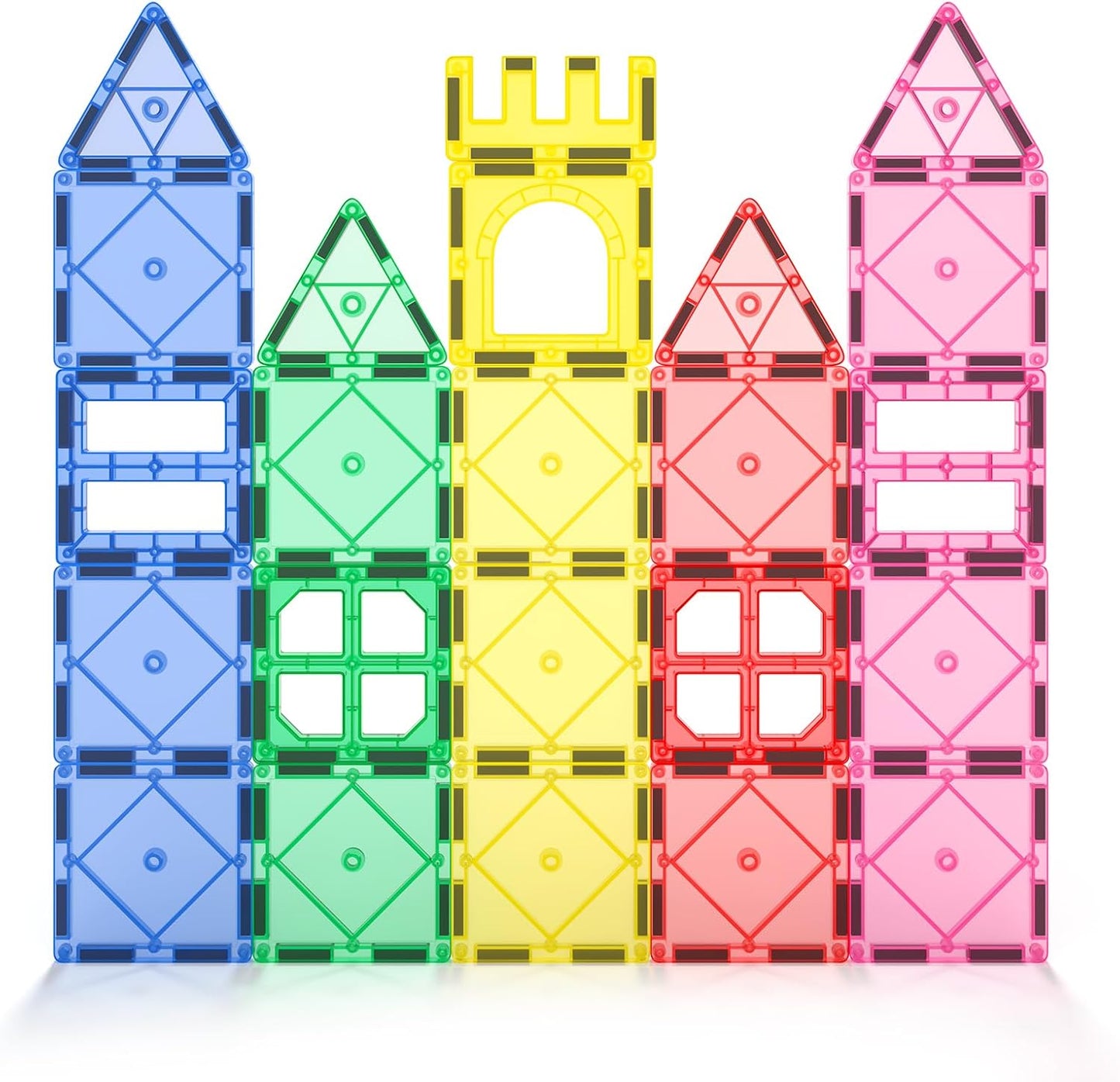 Soyee Bloques de construcción magnéticos para niños de 3 a 12 años, juguetes educativos STEM para niñas y niños, juguetes sensoriales para niños con autismo, imprescindibles en el aula