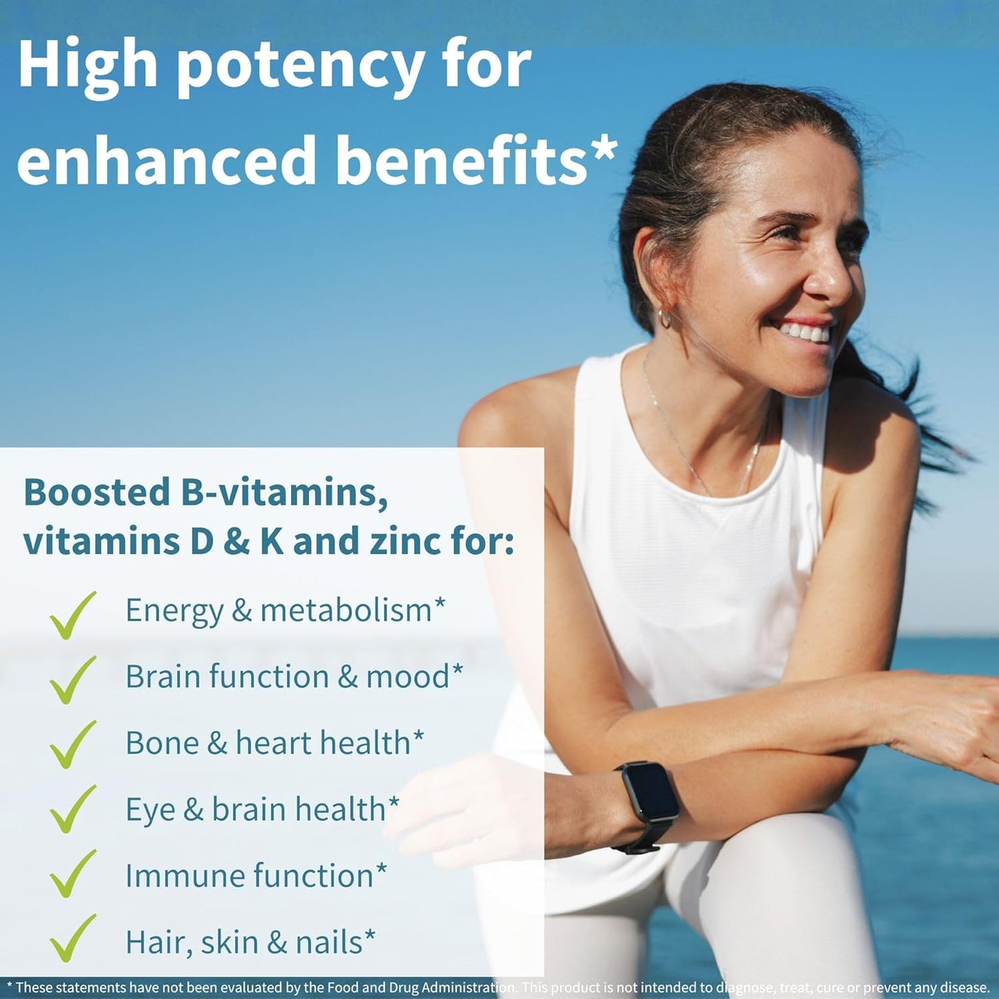 Igennus Multivitamínico metilado para mujeres de 50 años, calcio y...