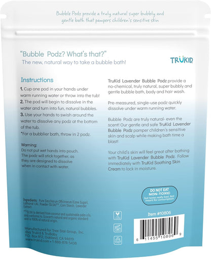 TruKid Bubble Podz - Baño de burbujas para niños, niños pequeños y...