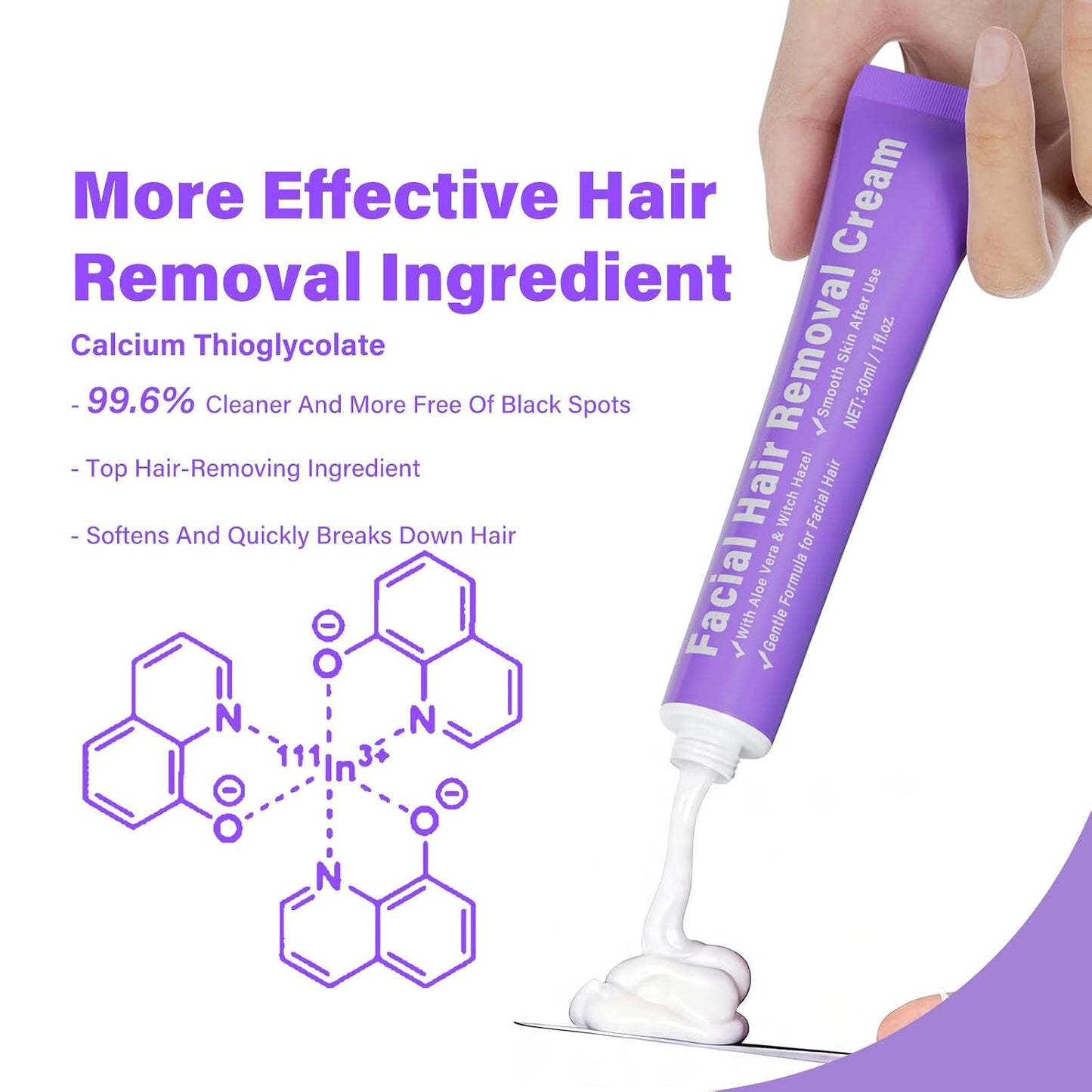 Kit de crema depilatoria facial para mujeres \u2013 Crema depilator...