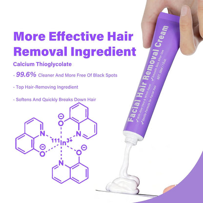 Kit de crema depilatoria facial para mujeres \u2013 Crema depilator...