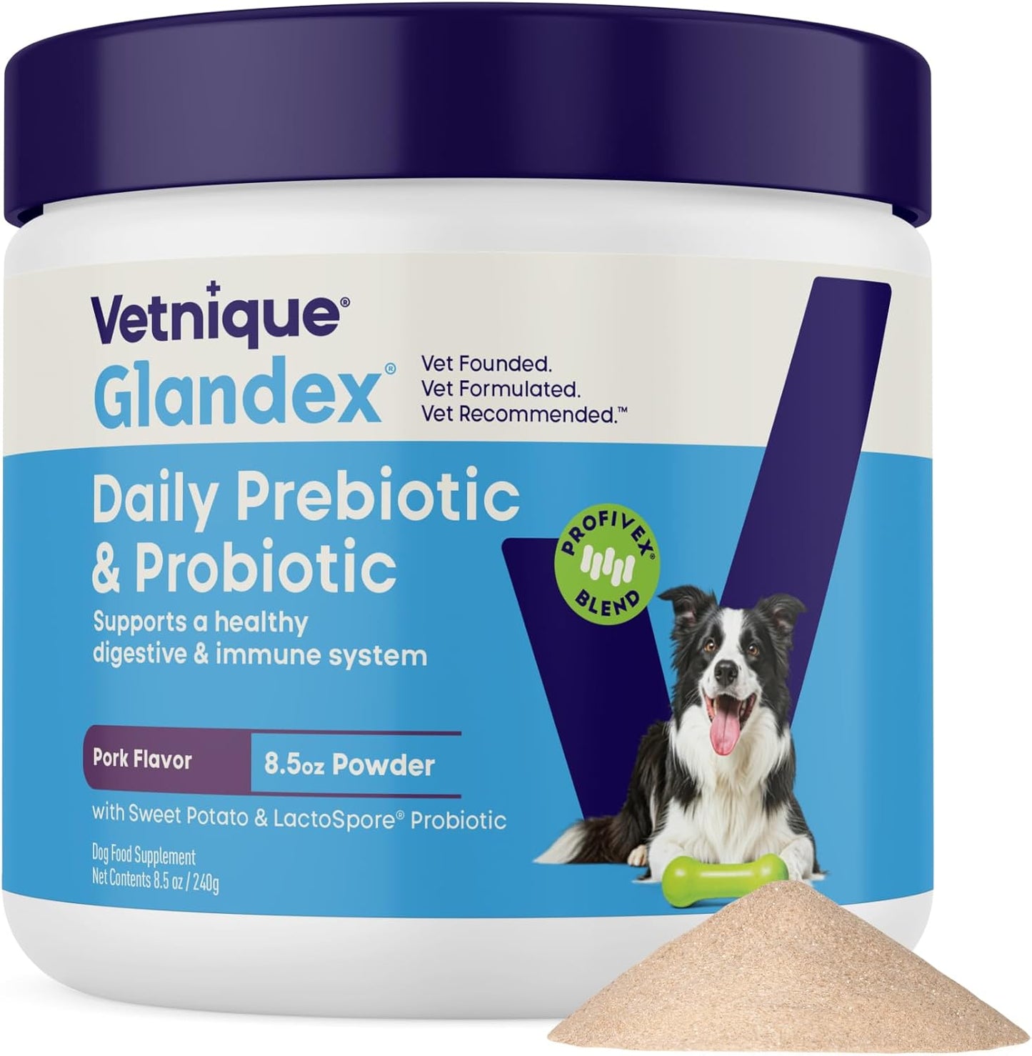 Vetnique Glandex Probióticos Diarios para Perros con Prebióticos pa...