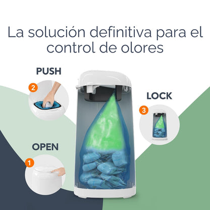 Diaper Genie Juego de regalo clásico de cubo de pañales | Control d...