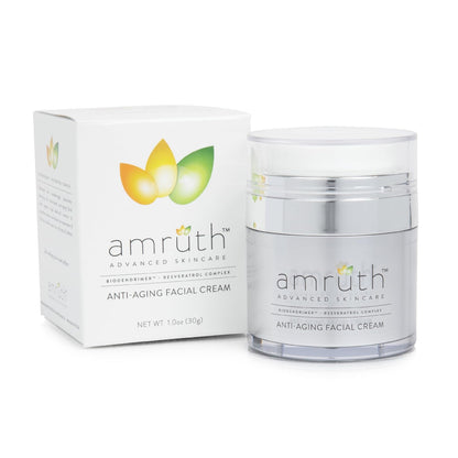 Amruth Resveratrol Crema facial antienvejecimiento diaria, tarro de...