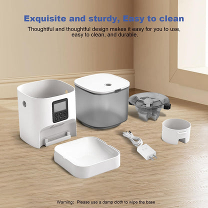 ANDOLL HOME Comedero automático para gatos, dispensador de comida p...