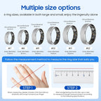 Smart Health Ring Fitness Tracker con monitoreo de estrés y sueño,...