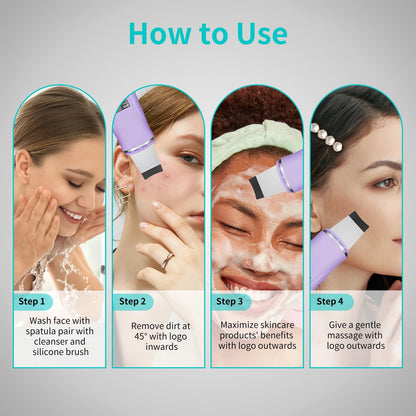 Espátula facial para depurar la piel - Removedor de puntos negros h...