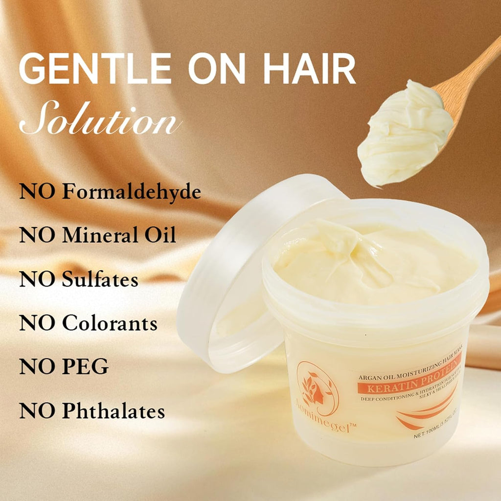 Aomimegel Máscara de cabello de colágeno, máscara de cabello con ac...