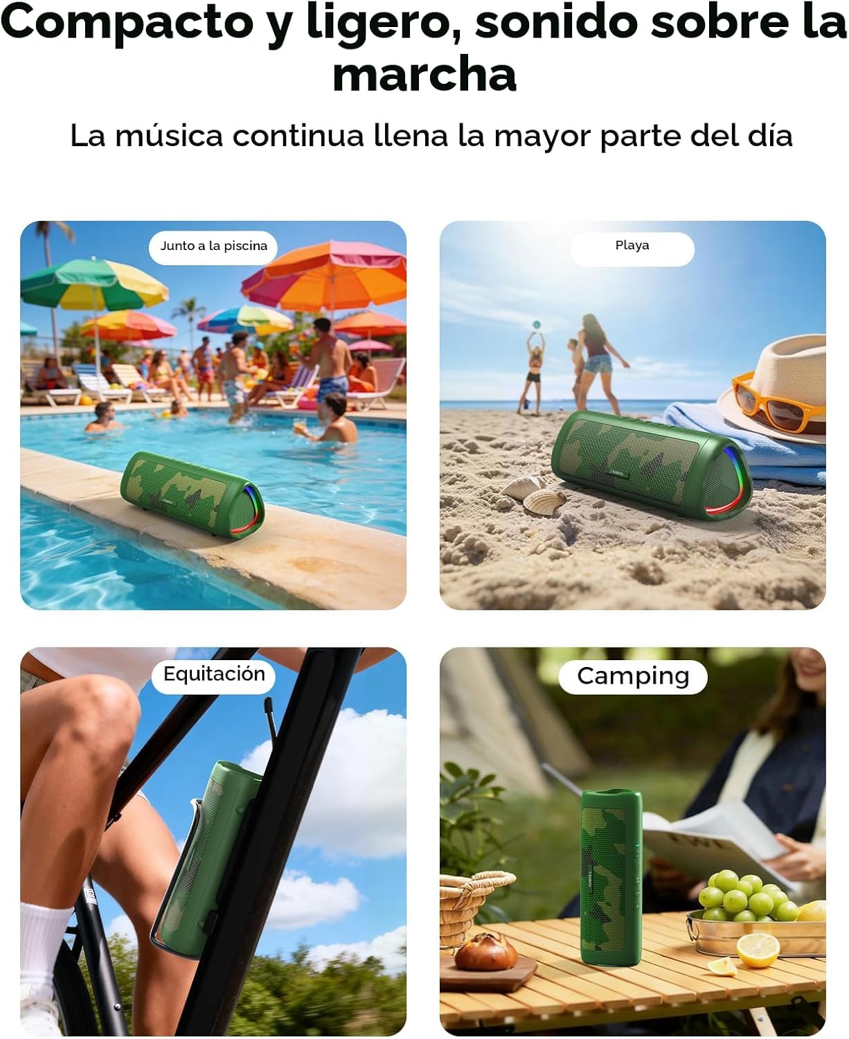 BolaButty Altavoz Bluetooth con sonido HD, inalámbrico portátil, IP...