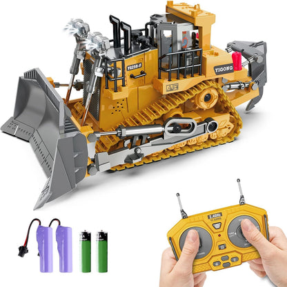 Dwi Dowellin Camiones Bulldozer RC para Niños, Bulldozer de Control...