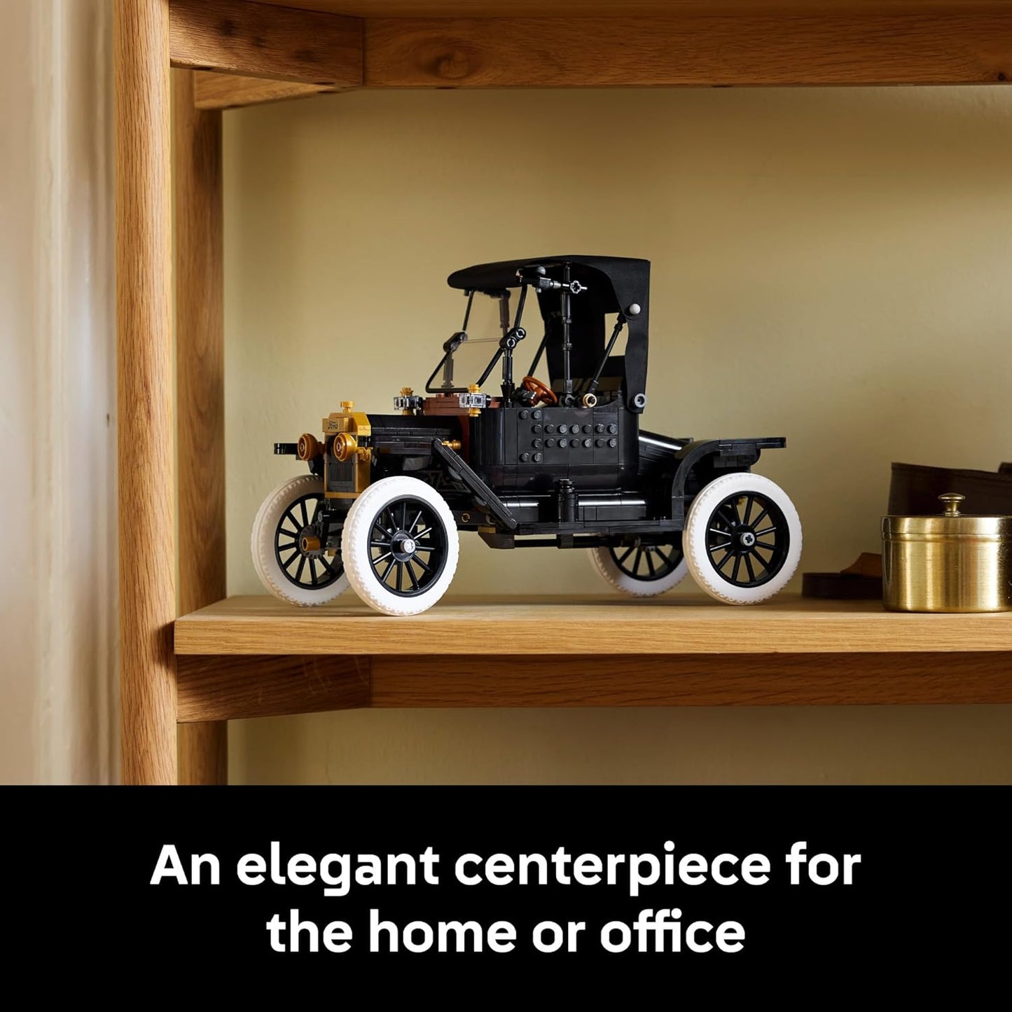 LEGO Icons Ford Model T Building Set for Adults - Collectible Kit with Detailed Features for Bedroom, Home Office, or Shelf Decor, Gift for Men, Women, & Car Fans Ages 18+ - 11376