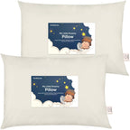 KeaBabies Paquete de 2 almohadas para niños de 2 años a 5,13 x 18 p...