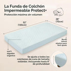 Paquete de 2 fundas protectoras de colchón impermeables para cuna,...