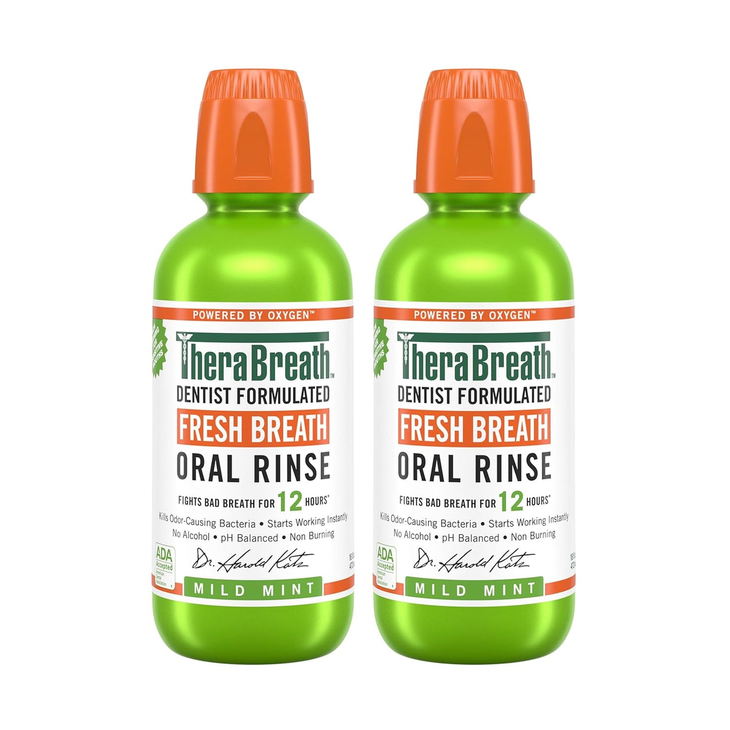 TheraBreath - Enjuague bucal Fresh Breath sabor a menta