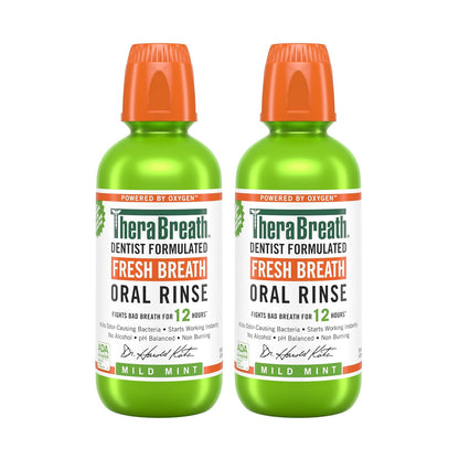 TheraBreath - Enjuague bucal Fresh Breath sabor a menta