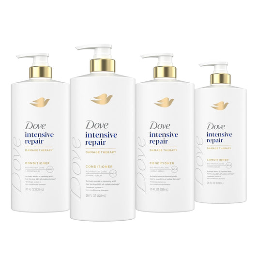 Dove Acondicionador de 4 unidades de reparación intensiva para cabe...