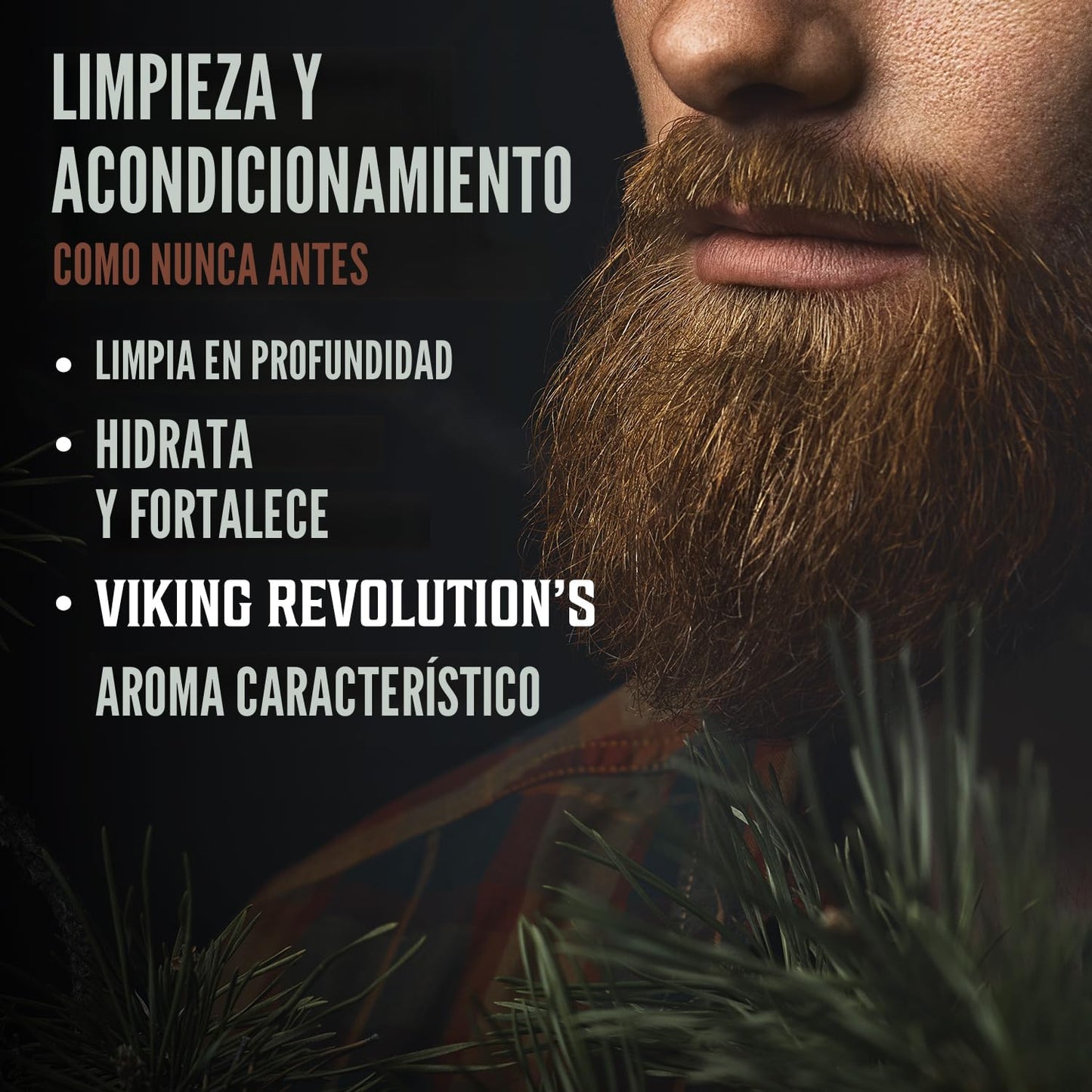 Viking Revolution Juego de acondicionador para barba y lavado de ba...