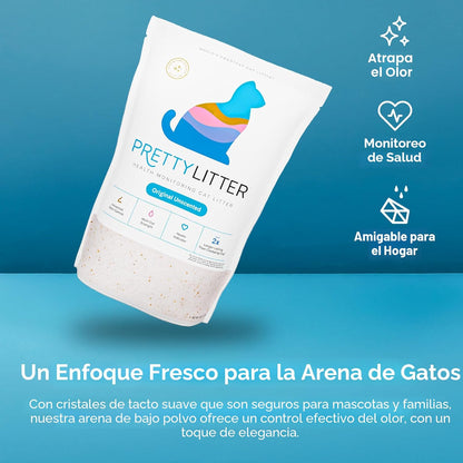 PrettyLitter - Arena para gatos con monitoreo de salud (sin perfume...