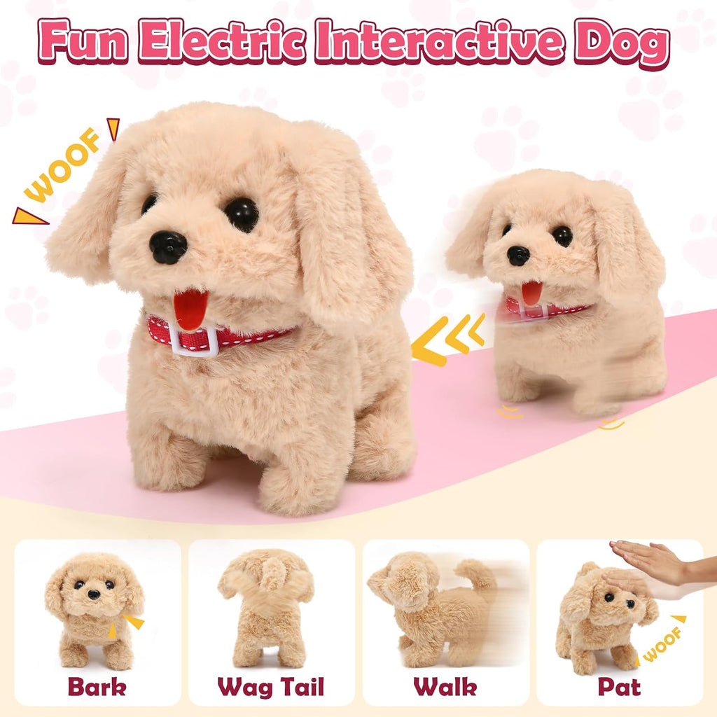 Golray Juguetes para perros para niños, perro electrónico con coche...