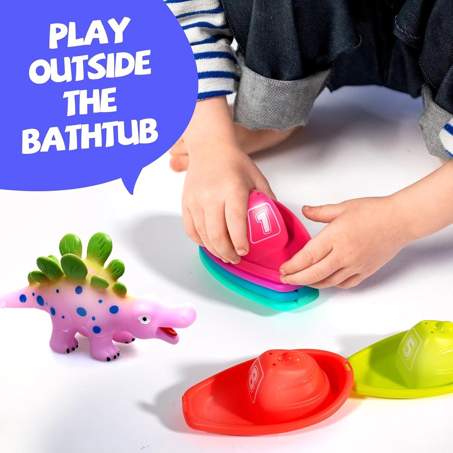 Hely Cancy Juguetes de baño sin moho para niños pequeños de 18 meses