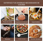 Juego de utensilios de cocina - Utensilios de cocina de silicona -...