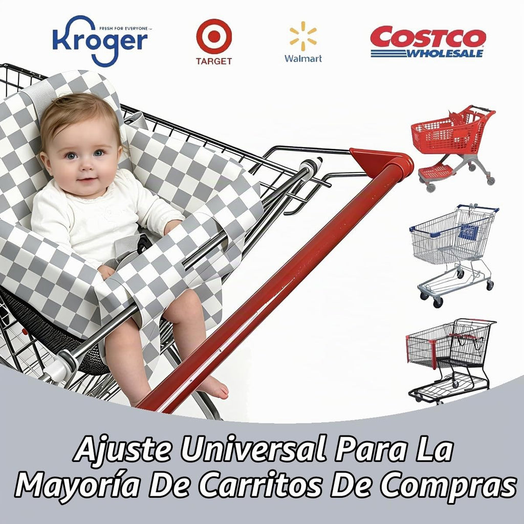 Funda para carrito de compras para bebé, niño y niña, funda para si...