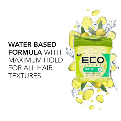 Eco Style Gel de Aceite de Oliva para Peinar - Añade brillo y contr...